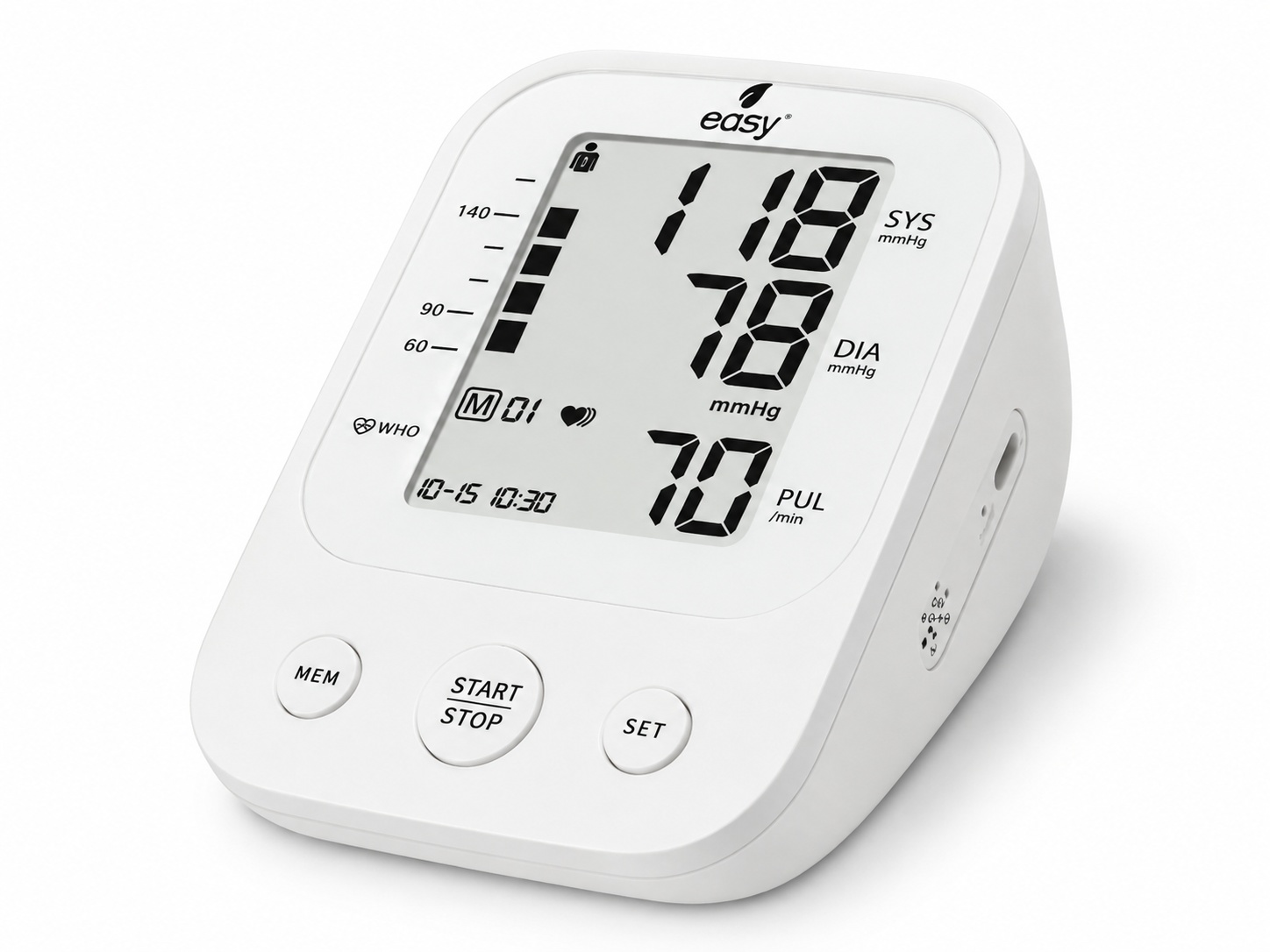 Easy AXD-812 Digital Upper Arm Blood Pressure Monitor – Dual User, 2×90 Memory & Large LCD