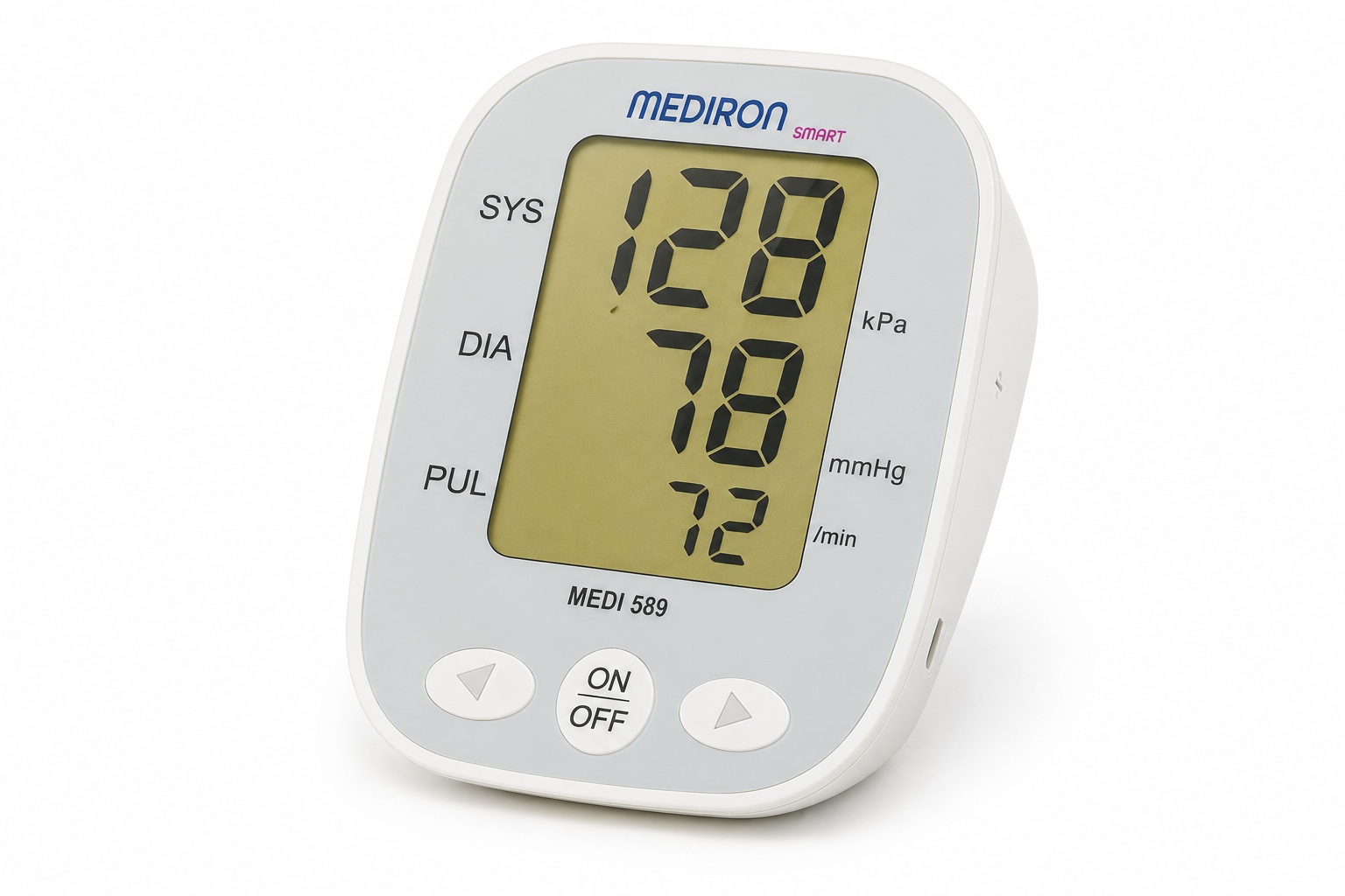 MEDIRON Smart MEDI 589 Automatic Blood Pressure Monitor with Irregular Heartbeat Detection, 23–33 cm Cuff & USB Power